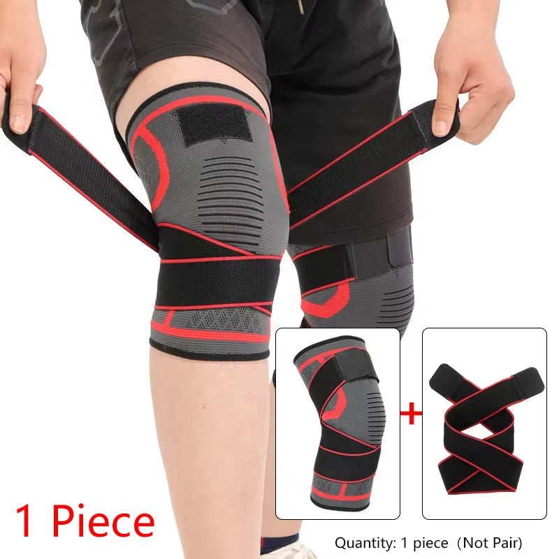 1 Piece Knee Pad, Nylon Sport Knee Brace , Running, Fitness, Weightlifting, Cycling, Basketball, Outdoor, Knee Joint Compression