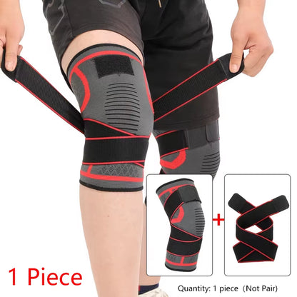 1 Piece Knee Pad, Nylon Sport Knee Brace , Running, Fitness, Weightlifting, Cycling, Basketball, Outdoor, Knee Joint Compression