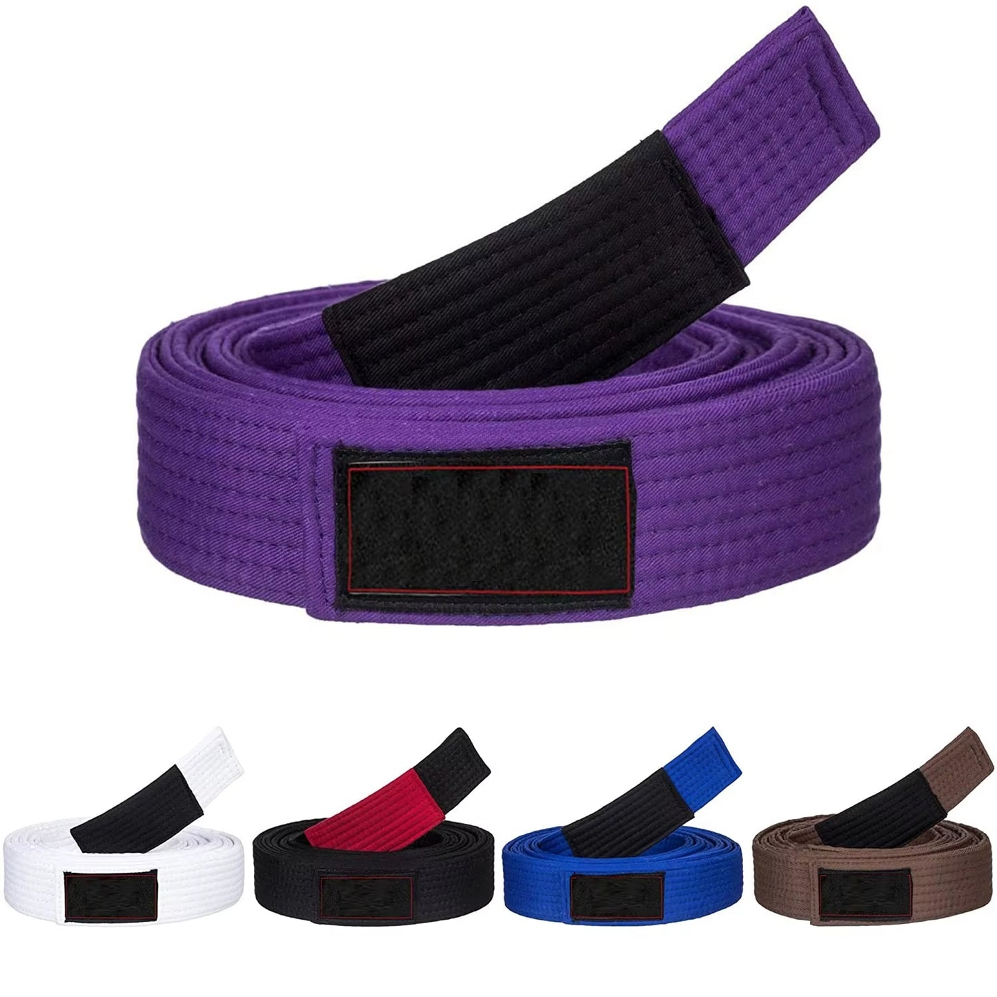 Brazilian Jiu Jitsu BJJ Belts 215Cm - 315Cm Adult A0 A1 A2 A3 A4 Black Brown Purple Blue White Free Embroidery Name
