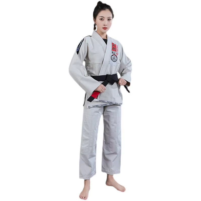 Brazilian Jiu Jitsu Gi Bjj Kimono Blue 450 Grams MMA Uniform Preshrunk Grappling Gis for Men Women with White Belt
