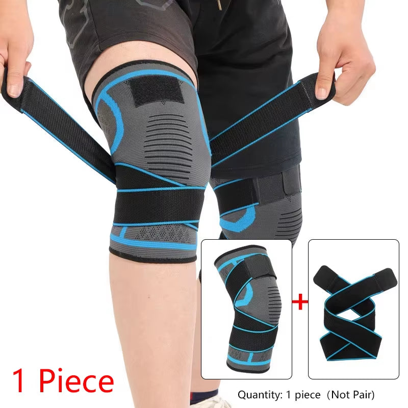 1 Piece Knee Pad, Nylon Sport Knee Brace , Running, Fitness, Weightlifting, Cycling, Basketball, Outdoor, Knee Joint Compression