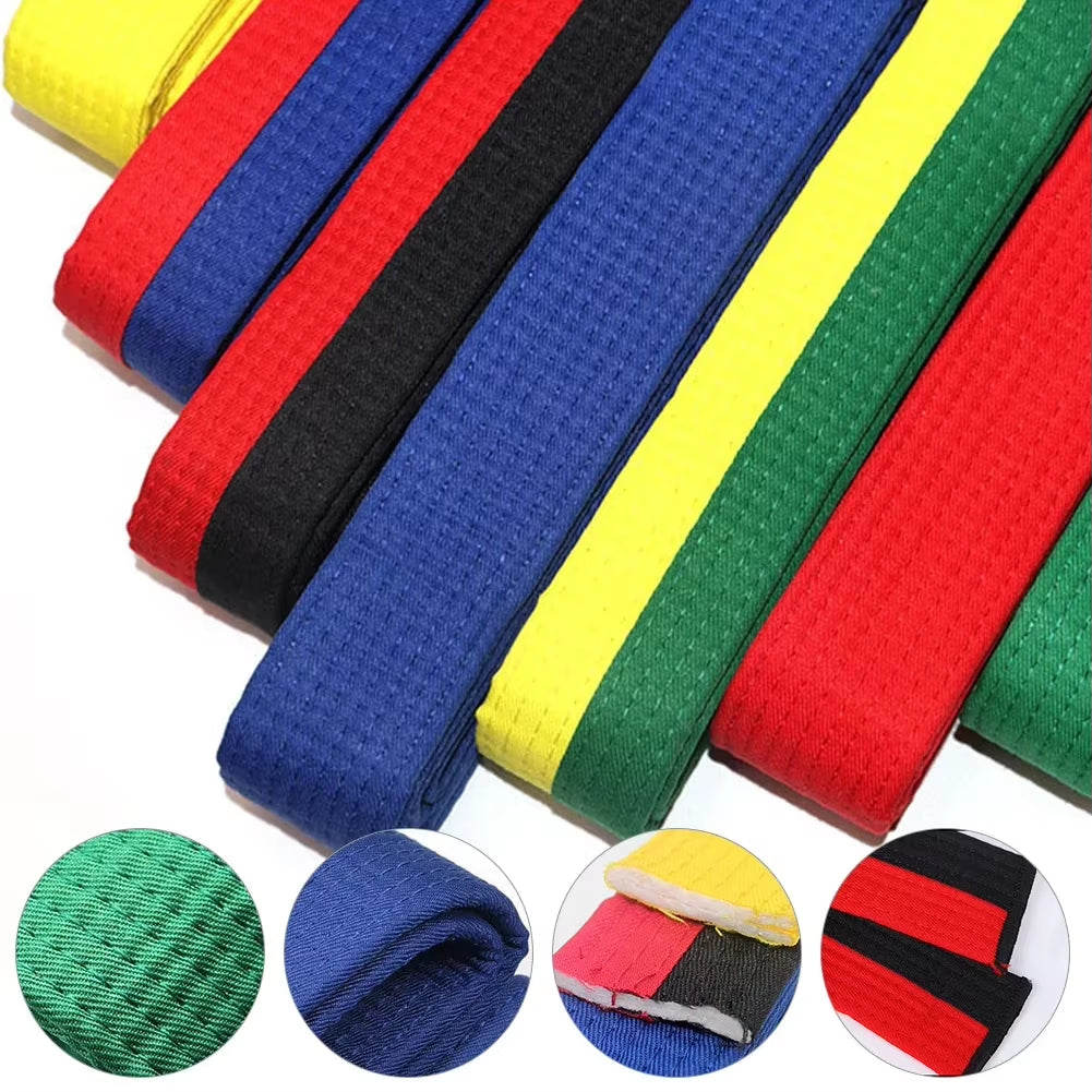 1PCS Martial Arts Karate Judo Taekwondo Professional Belts Judo Jiu Jitsu Standard Tapes Protective Waistband
