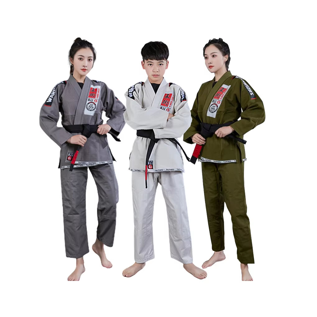 Brazilian Jiu Jitsu Gi Bjj Kimono Blue 450 Grams MMA Uniform Preshrunk Grappling Gis for Men Women with White Belt