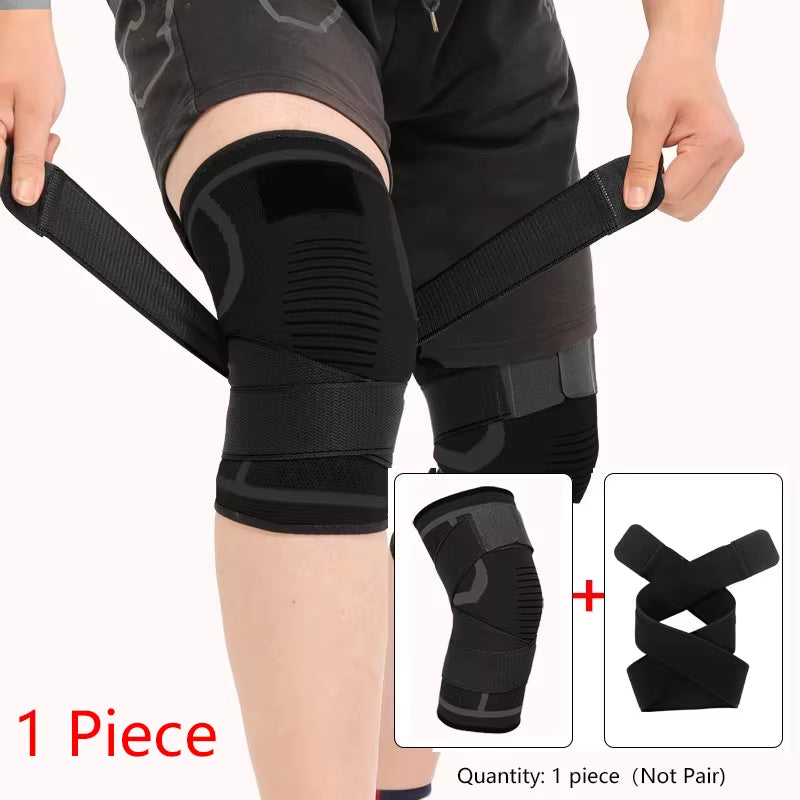 1 Piece Knee Pad, Nylon Sport Knee Brace , Running, Fitness, Weightlifting, Cycling, Basketball, Outdoor, Knee Joint Compression
