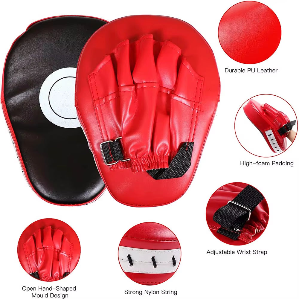 Boxing Foot Target, Leather Hand Target Pads, MMA Muay Thai Pads for Kicking Taekwondo, Kids Adults Boxing Training Equipment
