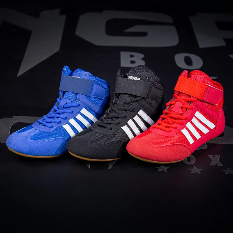 Training Wrestling Shoes Men Female Fitness Boxing Shoes Mesh Breathable Boxing Shoes Men High Quality Wrestling Shoes