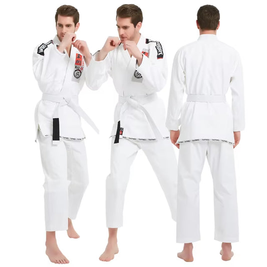 Brazilian Jiu Jitsu Gi Bjj Kimono Blue 450 Grams MMA Uniform Preshrunk Grappling Gis for Men Women with White Belt
