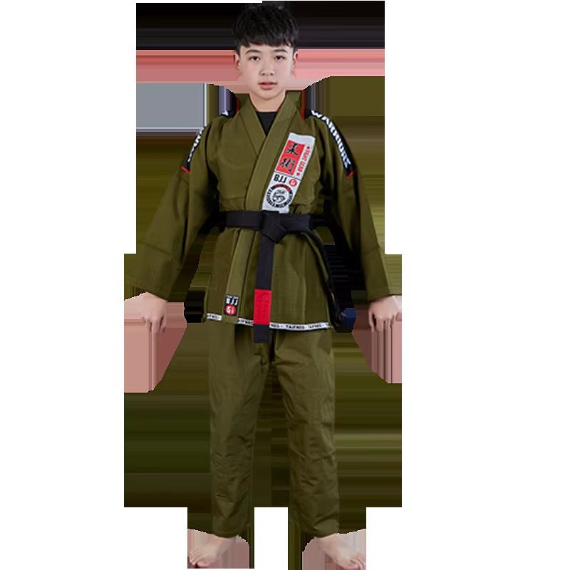 Brazilian Jiu Jitsu Gi Bjj Kimono Blue 450 Grams MMA Uniform Preshrunk Grappling Gis for Men Women with White Belt